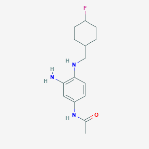 N-(3-Amino-4-{[(4-fluorocyclohexyl)methyl]amino}phenyl)acetamide