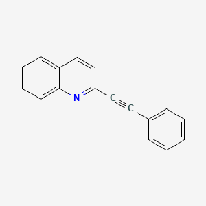 molecular formula C17H11N B8287091 2-(Phenylethynyl)Quinoline CAS No. 70437-00-2