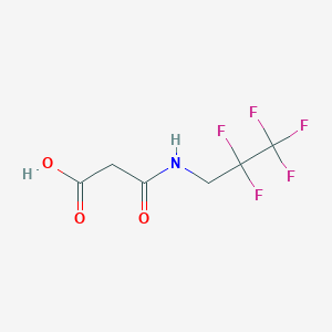 Propanoic acid, 3-oxo-3-[(2,2,3,3,3-pentafluoropropyl)amino]-