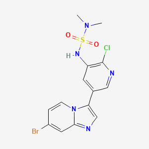 N-(5-(7-bromoimidazo[1,2-a]pyridin-3-yl)-2-chloropyridin-3-yl)dimethylaminosulfonamide