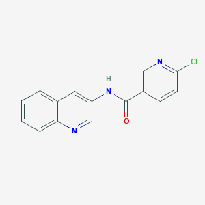molecular formula C15H10ClN3O B8287131 6-Chloro-N-quinolin-3-yl-nicotinamide 