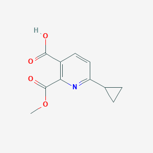 6-Cyclopropyl-pyridine-2,3-dicarboxylic acid 2-methyl ester