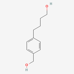 molecular formula C11H16O2 B8287196 4-(4-Hydroxymethyl-phenyl)-butan-1-ol 