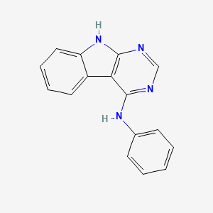molecular formula C16H12N4 B8287209 N-phenyl-9H-pyrimido[4,5-b]indol-4-amine 