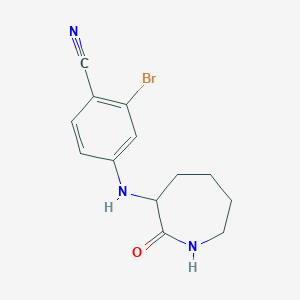 2-Bromo-4-(2-oxoazepan-3-ylamino)benzonitrile