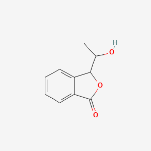 molecular formula C10H10O3 B8287293 3-(1-hydroxyethyl)-2-benzofuran-1(3H)-one 