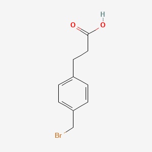 molecular formula C10H11BrO2 B8287304 3-[4-(Bromomethyl)phenyl]propionic acid 