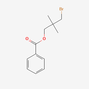 molecular formula C12H15BrO2 B8287319 3-Bromo-(2,2-dimethyl)propyl benzoate 