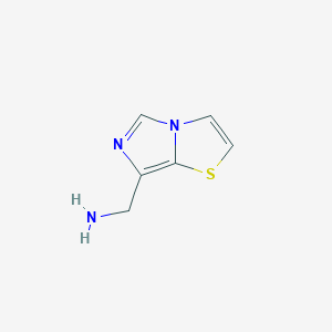 molecular formula C6H7N3S B8287327 7-Aminomethylimidazo[5,1-b]thiazole 