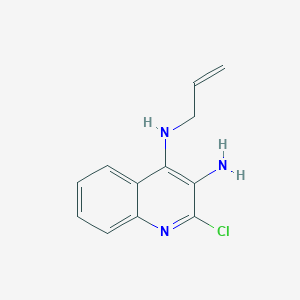 molecular formula C12H12ClN3 B8287373 N4-allyl-2-chloroquinoline-3,4-diamine 