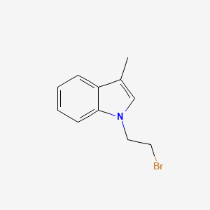 molecular formula C11H12BrN B8287397 1-(2-Bromoethyl)-3-methylindole 