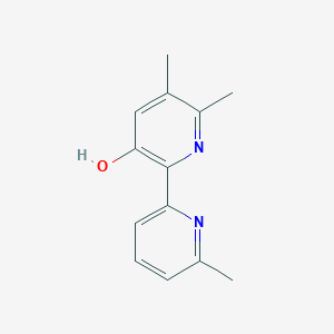 molecular formula C13H14N2O B8287491 5,6-Dimethyl-2-(6-methylpyridin-2-yl)pyridin-3-ol 