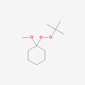 molecular formula C11H22O3 B8287505 (1-Methoxycyclohexyl)(tert-butyl) peroxide 