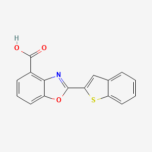 molecular formula C16H9NO3S B8287523 2-Benzo[b]thiophen-2-ylbenzoxazole-4-carboxylic acid 