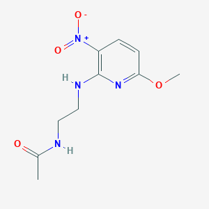 molecular formula C10H14N4O4 B8287528 N-[2-(6-methoxy-3-nitro-2-pyridyl-amino)ethyl]acetamide CAS No. 759457-38-0
