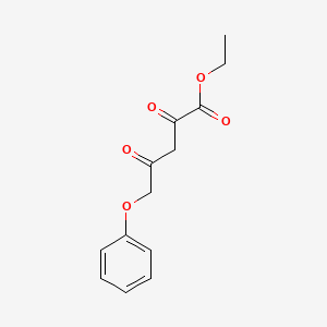 molecular formula C13H14O5 B8287595 2,4-Dioxo-5-phenoxy-pentanoic acid ethyl ester 