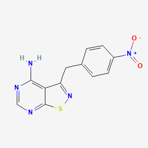 molecular formula C12H9N5O2S B8287601 3-(4-Nitrobenzyl)isothiazolo[5,4-d]pyrimidin-4-amine 