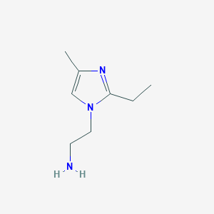 molecular formula C8H15N3 B8287613 2-(2-Ethyl-4-methyl-imidazol-1-yl)-ethylamine 