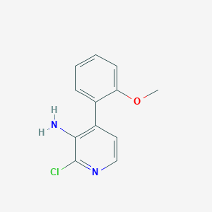 2-Chloro-4-(2-methoxyphenyl)pyridin-3-amine