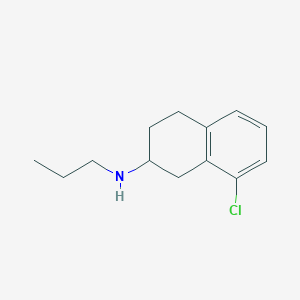 molecular formula C13H18ClN B8287661 8-chloro-2-(N-n-propylamino)tetralin 