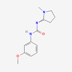 molecular formula C13H17N3O2 B8287662 1-(m-Methoxyphenyl)-3-(1-methylpyrrolidin-2-ylidene)urea 