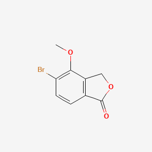 molecular formula C9H7BrO3 B8287686 5-Bromo-4-methoxy-2-benzofuran-1(3H)-one 