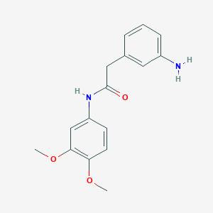 molecular formula C16H18N2O3 B8287747 2-(3-Amino-phenyl)-n-(3,4-dimethoxy-phenyl)-acetamide 