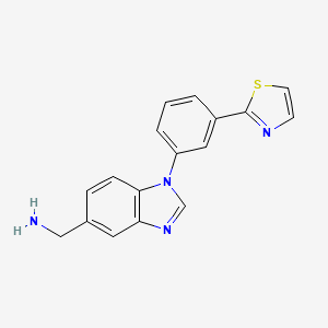 C-[1-(3-thiazol-2-yl-phenyl)-1H-benzoimidazol-5-yl]-methylamine