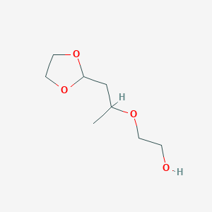 molecular formula C8H16O4 B8287801 2-[2-(2-Hydroxyethoxy)propyl]-1,3-dioxolane 