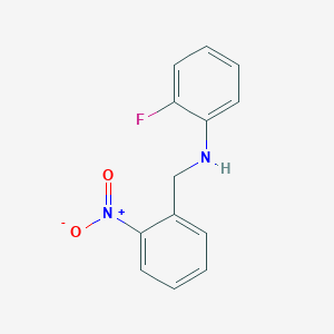 molecular formula C13H11FN2O2 B8287868 2-fluoro-N-(2-nitrobenzyl)aniline 