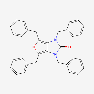 molecular formula C33H28N2O2 B8287878 1,3,4,6-Tetrabenzylfuro[3,4-d]imidazol-2-one 