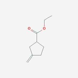 molecular formula C9H14O2 B8287883 Ethyl 3-methylenecyclopentanecarboxylate 