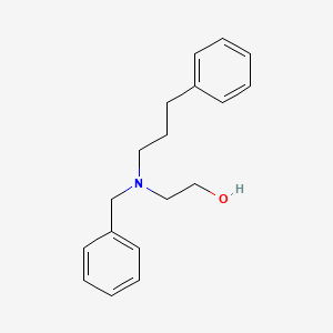 molecular formula C18H23NO B8287922 2-{N-benzyl-N-(3-phenylpropyl)amino}ethan-1-ol 