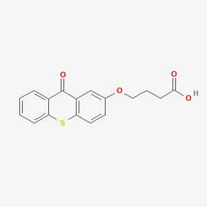 molecular formula C17H14O4S B8287948 4-[(9-Oxo-9H-thioxanthen-2-YL)oxy]butanoic acid CAS No. 86841-01-2