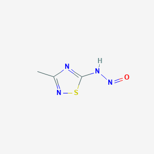 3-Methyl-5-nitrosoamino-1,2,4-thiadiazole