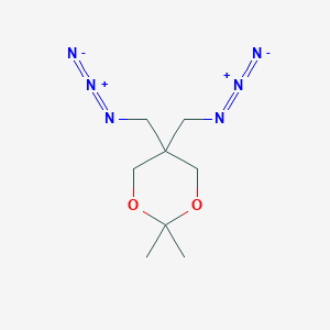 molecular formula C8H14N6O2 B8287977 5,5-Bis-(azidomethyl)-2,2-bis-(methyl)-1,3-dioxane 