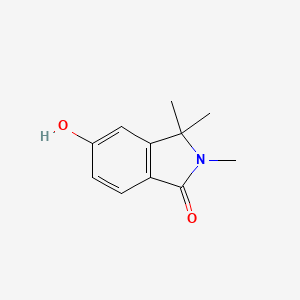 molecular formula C11H13NO2 B8287993 5-Hydroxy-2,3,3-trimethylisoindolin-1-one 