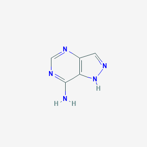 molecular formula C5H5N5 B082880 1H-吡唑并[4,3-d]嘧啶-7-胺 CAS No. 13877-56-0