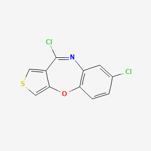 molecular formula C11H5Cl2NOS B8288000 7,10-Dichloro-thieno[3,4-b][1,5]benzoxazepine 