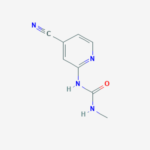 molecular formula C8H8N4O B8288007 1-(4-Cyano-pyridin-2-yl)-3-methyl-urea 