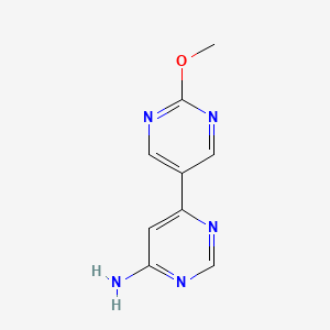 molecular formula C9H9N5O B8288009 2'-Methoxy-4,5'-bipyrimidin-6-amine 