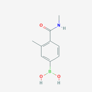 molecular formula C9H12BNO3 B8288093 [3-Methyl-4-(methylcarbamoyl)phenyl]boronic acid 