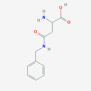 molecular formula C11H14N2O3 B8288172 2-amino-N-benzyl-succinamic acid 
