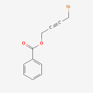 molecular formula C11H9BrO2 B8288275 1-Benzoyloxy-4-bromobut-2-yne 