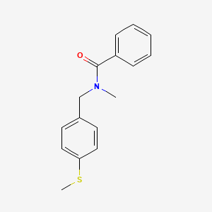 N-benzoyl-N-methyl-N-(4-methylthiobenzyl)amine