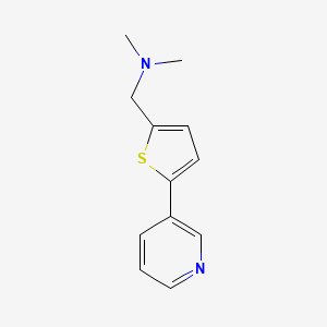molecular formula C12H14N2S B8288327 Dimethyl({[5-(pyridin-3-yl)thiophen-2-yl]methyl})amine 
