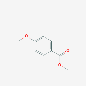 molecular formula C13H18O3 B8288337 Methyl 3-tert-butyl-4-methoxybenzoate 