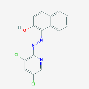 molecular formula C15H9Cl2N3O B8288403 1-(3,5-Dichloro-2-pyridylazo)-2-naphthol 