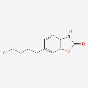 molecular formula C11H12ClNO2 B8288490 6-(4-Chlorobutyl)-benzoxazolone 