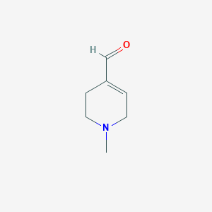 molecular formula C7H11NO B8288518 1-Methyl-1,2,3,6-tetrahydropyridine-4-carboaldehyde 